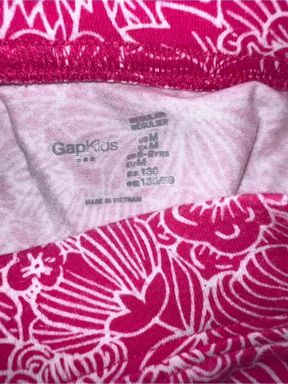 Gap Girls' Pink Floral Leggings